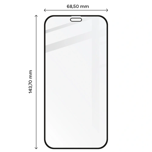 Kup Szkło hartowane Bizon Glass Edge do Apple iPhone 12 / 12 Pro czarne - BIZ140 - {ean13} - Sklep Home Screen
