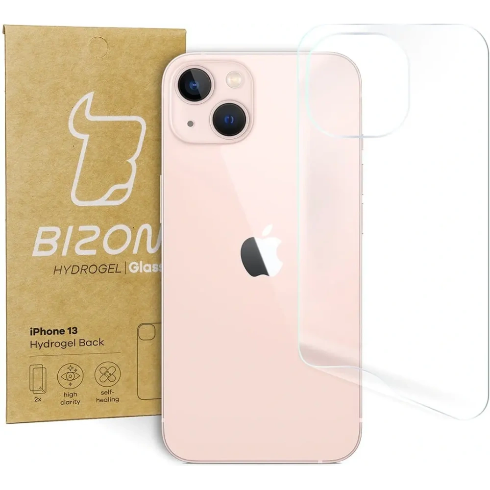 Folia hydrożelowa na tył Bizon Glass Hydrogel Apple iPhone 13 [2 PACK]