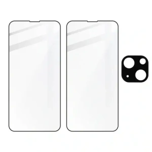 Kup Szkło hartowane Bizon Glass Edge - [2 PACK] + ochrona na obiektyw Apple iPhone 13 czarne - BIZ150 - {ean13} - Sklep Home Screen