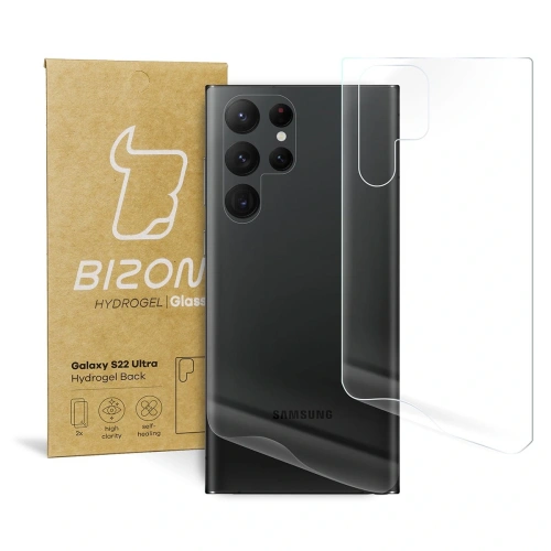 Kup Bizon Glass Hydrogel Samsung Galaxy S22 Ultra [2 PACK] - BIZ151 - {ean13} - Sklep Home Screen