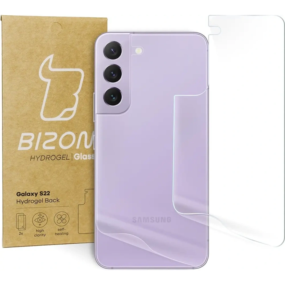 Folia hydrożelowa na tył Bizon Glass Hydrogel Samsung Galaxy S22 [2 PACK]