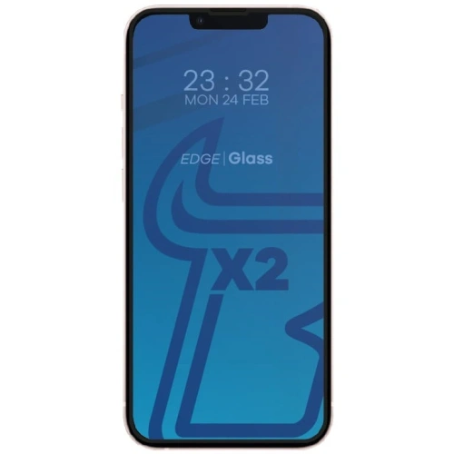 Kup Bizon Glass Edge edzett üveg - [2 CSOMAG] + lencsevédelem Apple iPhone 13 Mini fekete - BIZ153 - {ean13} - Sklep Home Screen