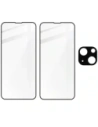 Kup Bizon Glass Edge edzett üveg - [2 CSOMAG] + lencsevédelem Apple iPhone 13 Mini fekete - BIZ153 - {ean13} - Sklep Home Screen