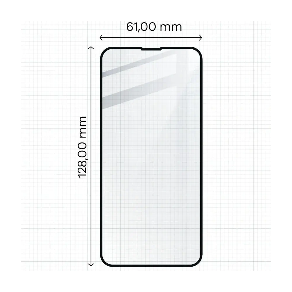 Szkło hartowane Bizon Glass Edge do Apple iPhone 13 Mini czarne