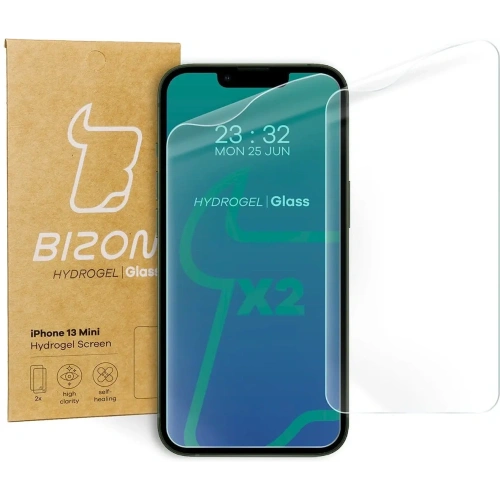 Kup Bizon Glass Hydrogel Apple iPhone 13 Mini [2 PACK] - BIZ155 - {ean13} - Sklep Home Screen