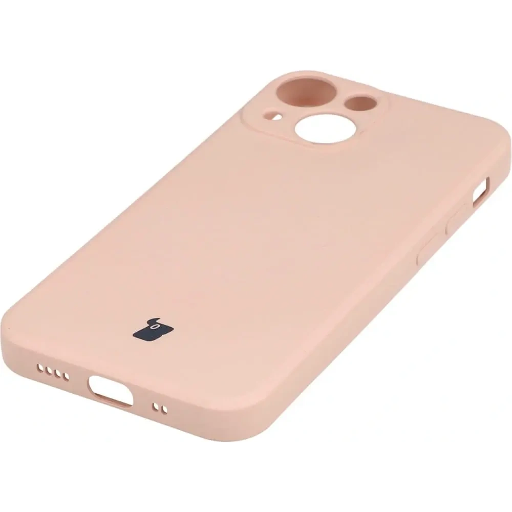 Etui Bizon Case Silicone do Apple iPhone 13 Mini jasnoróżowe