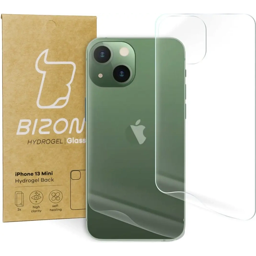 Folia hydrożelowa na tył Bizon Glass Hydrogel Apple iPhone 13 Mini [2 PACK]