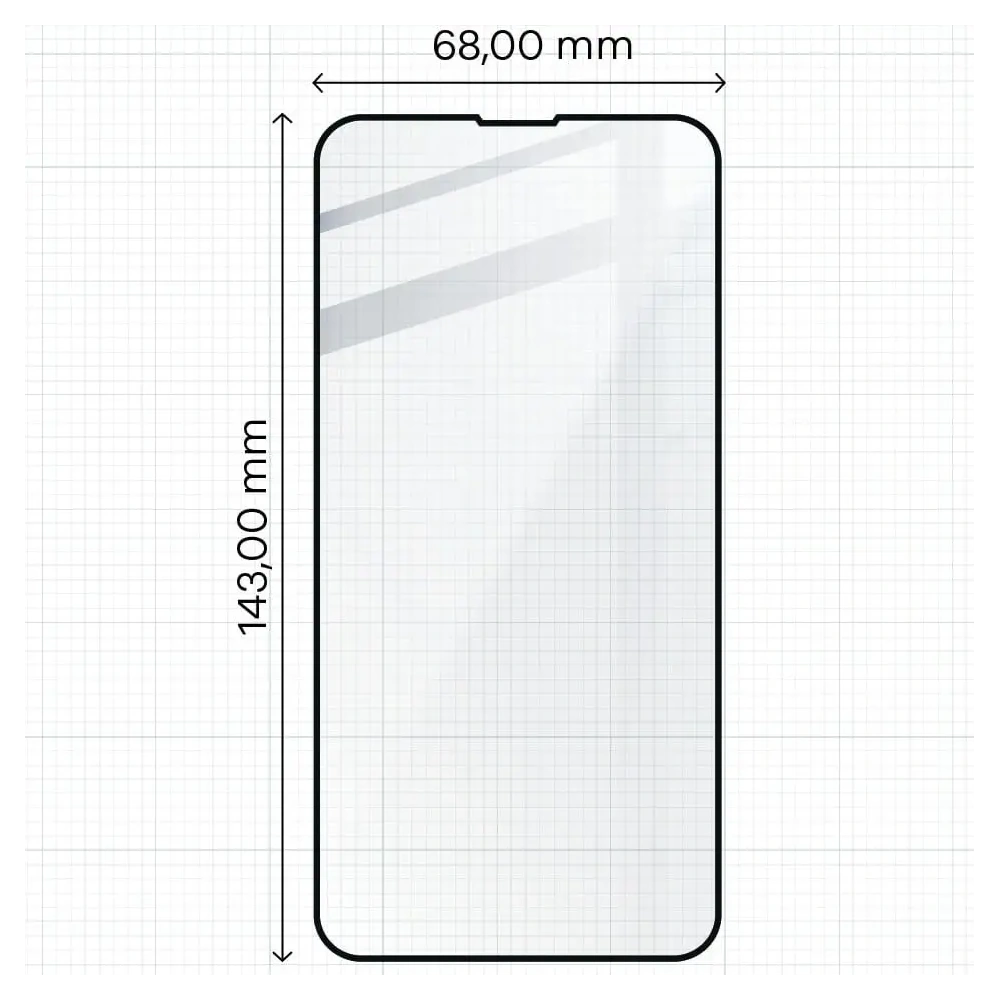 Szkło hartowane Bizon Glass Edge - [2 PACK] + ochrona na obiektyw Apple iPhone 13 Pro czarne