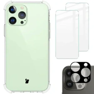 Kup Etui + 2x sklo na obrazovku + objektiv Bizon Case Clear Pack pro Apple iPhone 13 Pro průhledné - BIZ161 - {ean13} - Sklep Home Screen