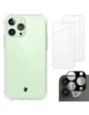 Etui + 2x szkło na ekran + obiektyw Bizon Case Clear Pack do Apple iPhone 13 Pro przezroczyste