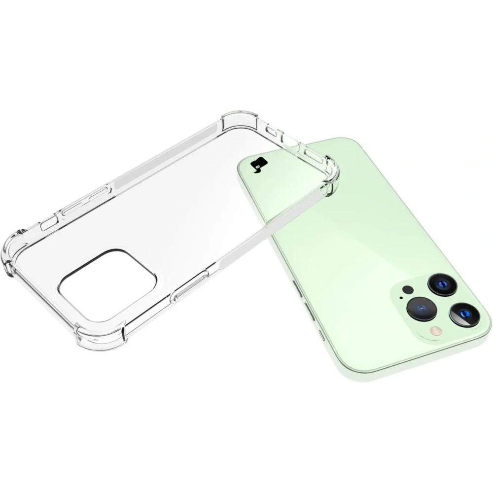 Etui + 2x szkło na ekran + obiektyw Bizon Case Clear Pack do Apple iPhone 13 Pro przezroczyste
