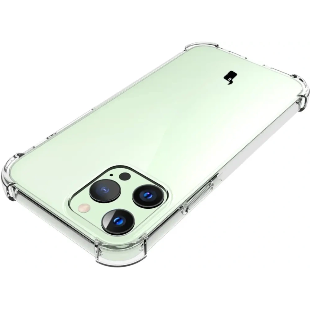 Etui + 2x szkło na ekran + obiektyw Bizon Case Clear Pack do Apple iPhone 13 Pro przezroczyste