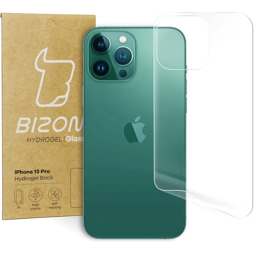 Folia hydrożelowa na tył Bizon Glass Hydrogel Apple iPhone 13 Pro [2 PACK]