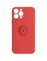 Bizon Case Szilikon Gyűrű Apple iPhone 13 Pro Max sötét rózsaszín