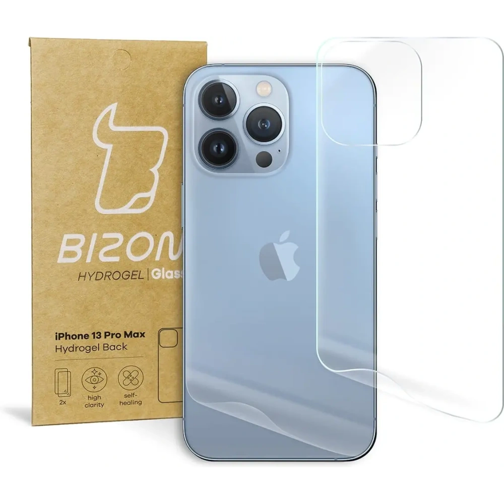 Folia hydrożelowa na tył Bizon Glass Hydrogel Apple iPhone 13 Pro Max [2 PACK]