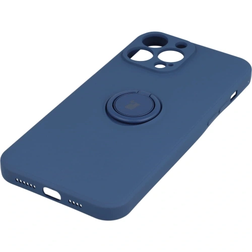 Kup Etui Bizon Case Silicone Ring do Apple iPhone 13 Pro Max tmavě modré - BIZ171 - {ean13} - Sklep Home Screen
