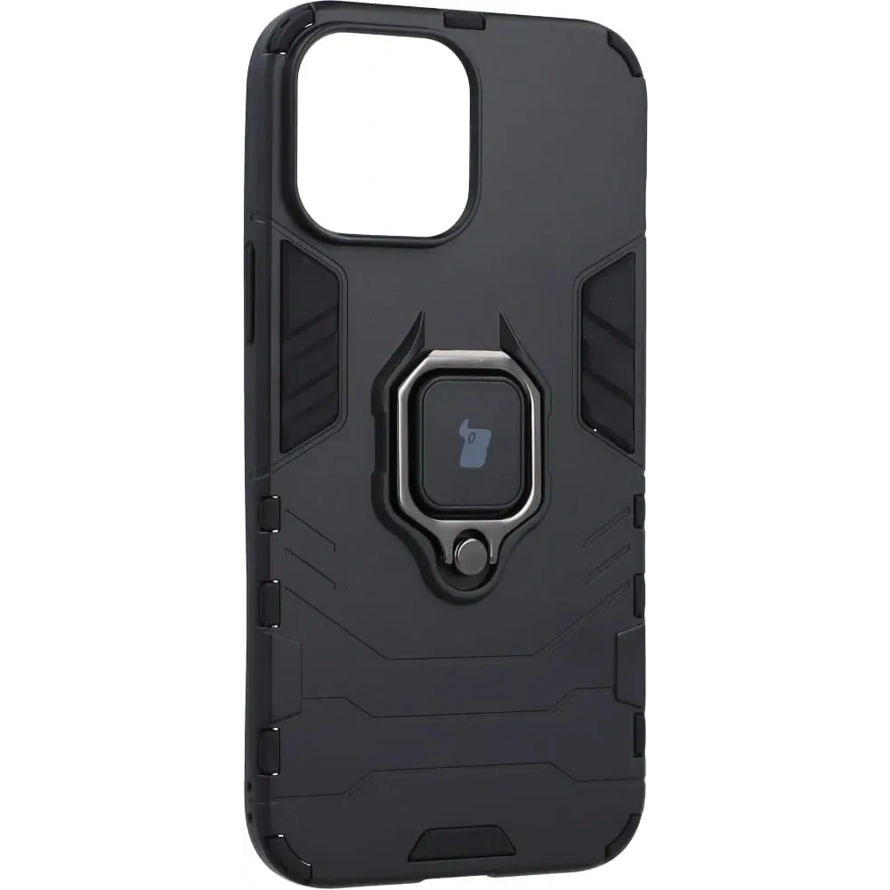 Etui Bizon Case Armor Ring do Apple iPhone 13 Pro Max czarne