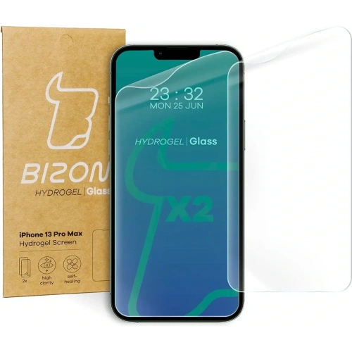 Kup Bizon Glass Hydrogel Apple iPhone 13 Pro Max [2 PACK] - BIZ178 - {ean13} - Sklep Home Screen