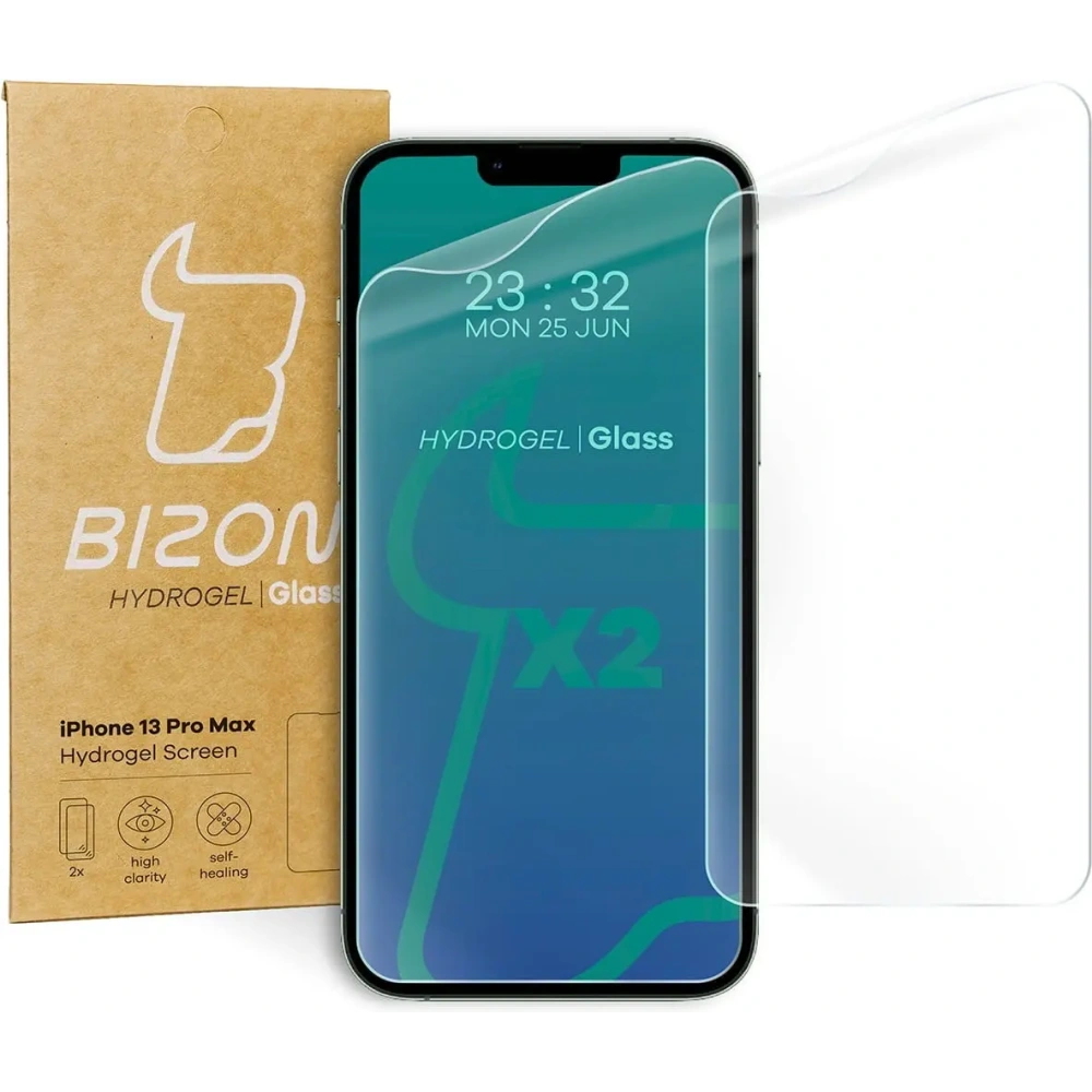 Folia hydrożelowa na ekran Bizon Glass Hydrogel Apple iPhone 13 Pro Max [2 PACK]