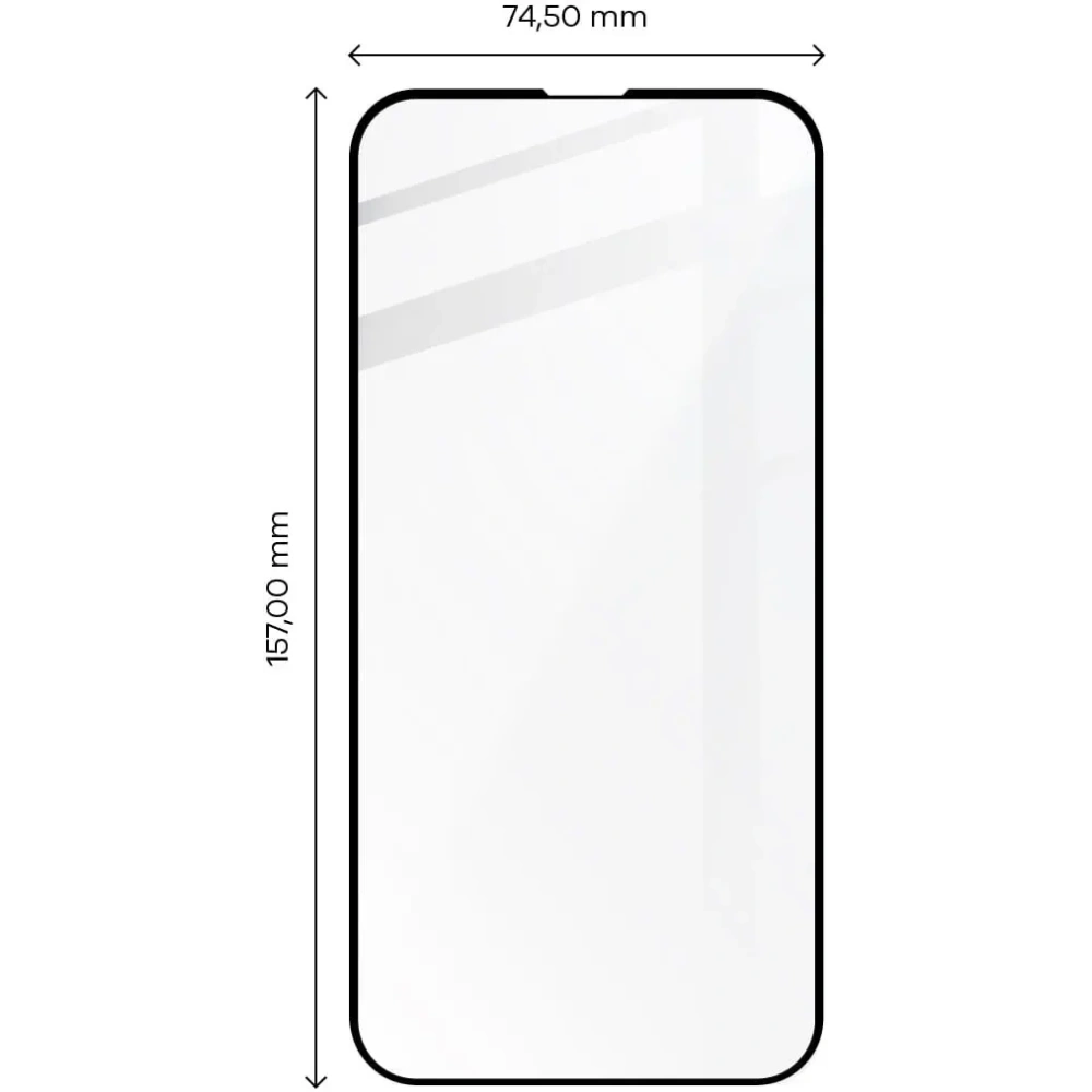 Szkło hartowane Bizon Glass Edge 2 do Apple iPhone 14 Plus / 13 Pro Max czarne