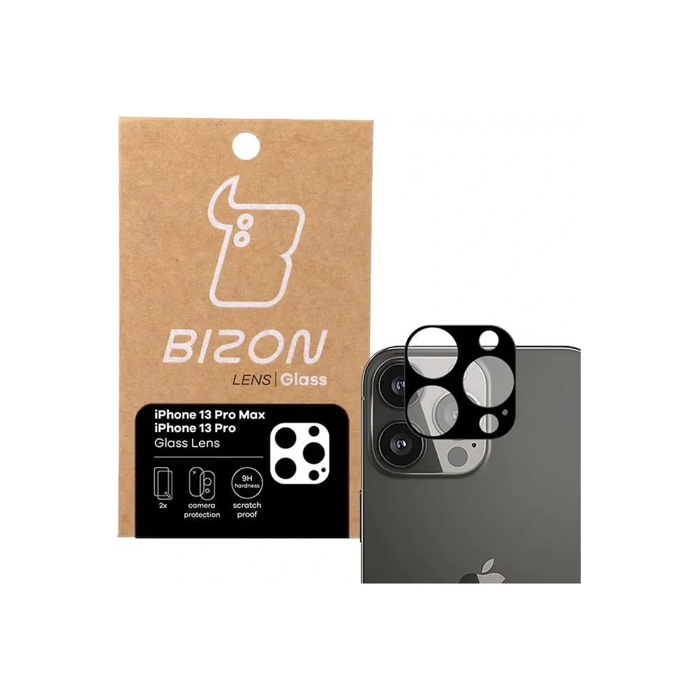 Szkło na aparat Bizon Glass Lens do Apple iPhone 13 Pro / 13 Pro Max [2 PACK]