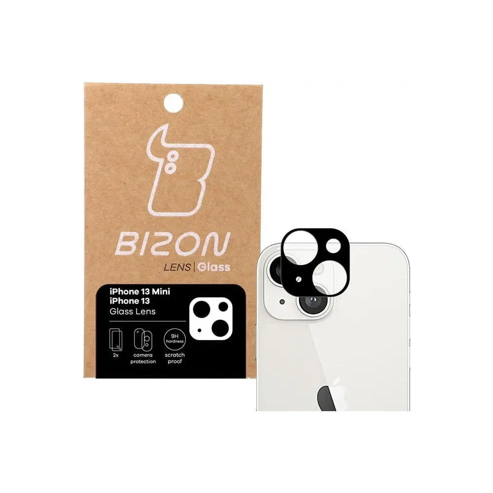 Szkło na aparat Bizon Glass Lens do Apple iPhone 13 / 13 Mini [2 PACK]