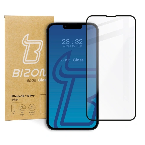 Kup Bizon Glass Edge Apple iPhone 13 / 13 Pro fekete - BIZ183 - {ean13} - Sklep Home Screen