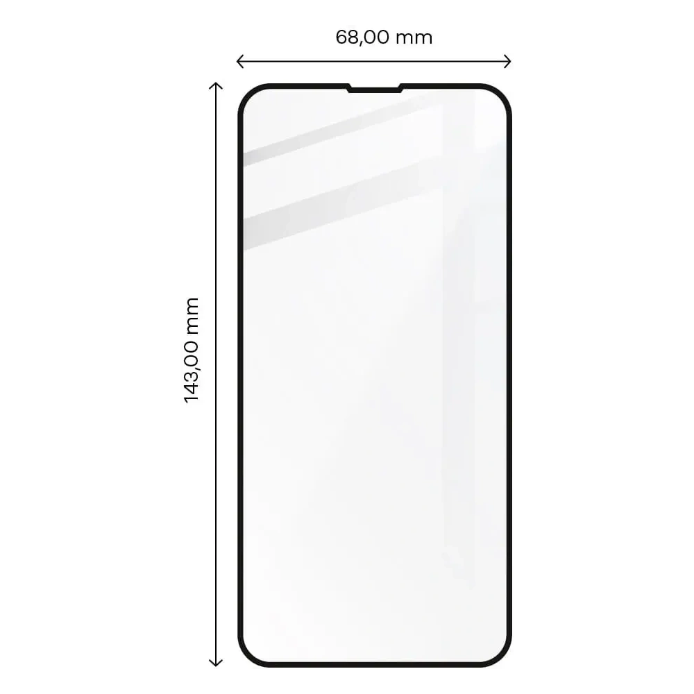 Szkło hartowane Bizon Glass Edge do Apple iPhone 13 / 13 Pro czarne