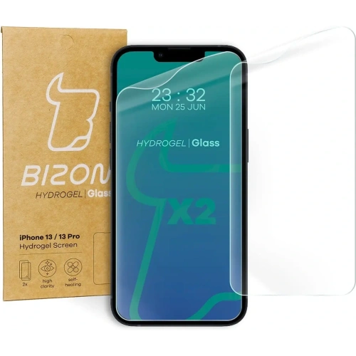 Kup Bizon Glass Hydrogel Apple iPhone 13 / 13 Pro [2 CSOMAG] - BIZ184 - {ean13} - Sklep Home Screen
