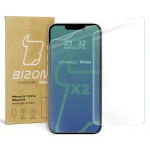 Kup Folia hydrożelowa na ekran Bizon Glass Hydrogel Apple iPhone 14 / 13 / 13 Pro [2 PACK] - BIZ186 - {ean13} - Sklep Home Screen