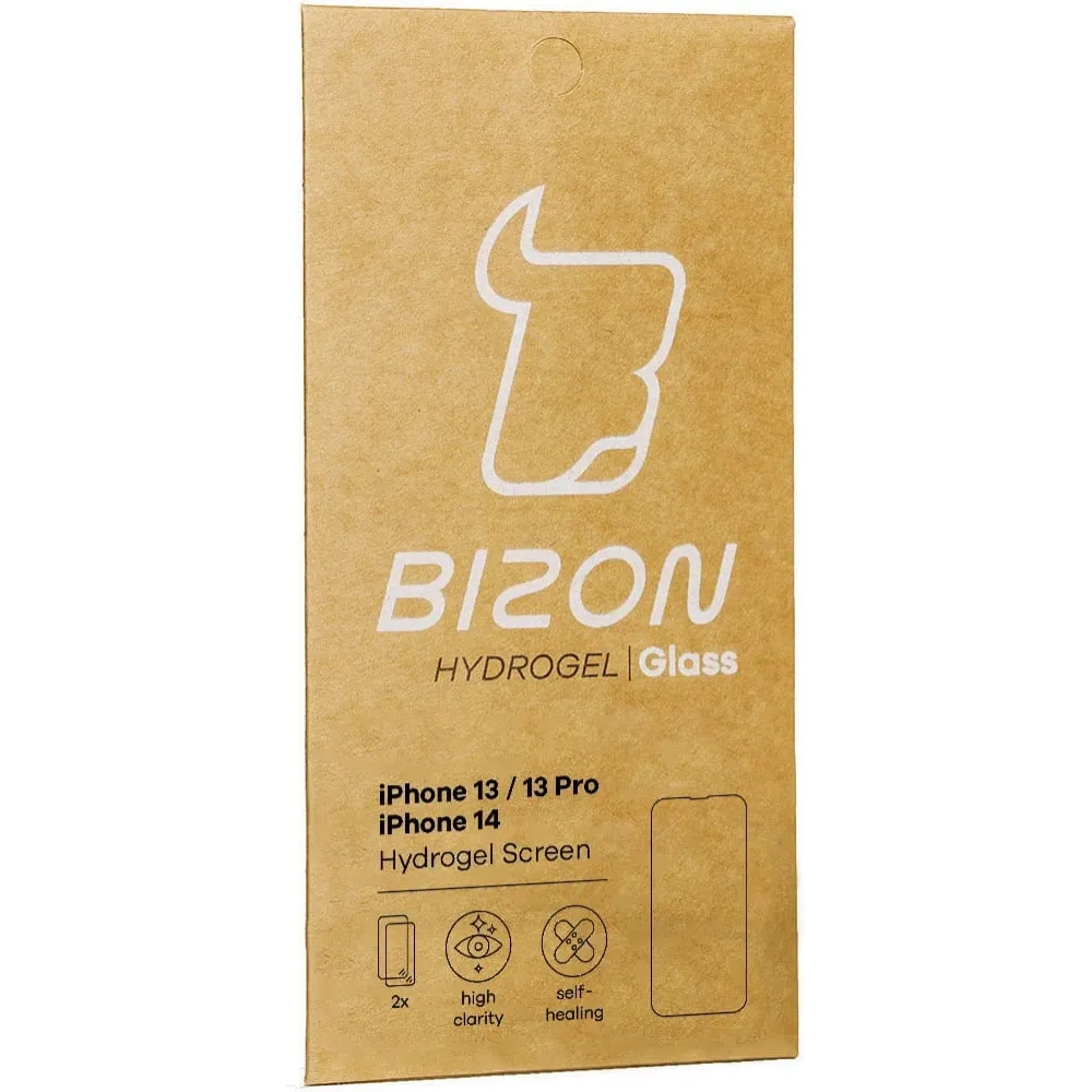 Folia hydrożelowa na ekran Bizon Glass Hydrogel Apple iPhone 14 / 13 / 13 Pro [2 PACK]