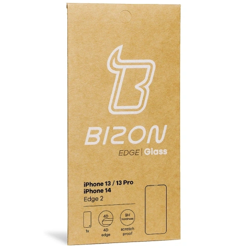 Kup Tvrzené sklo Bizon Glass Edge 2 pro Apple iPhone 14 / 13 / 13 Pro černé - BIZ187 - {ean13} - Sklep Home Screen