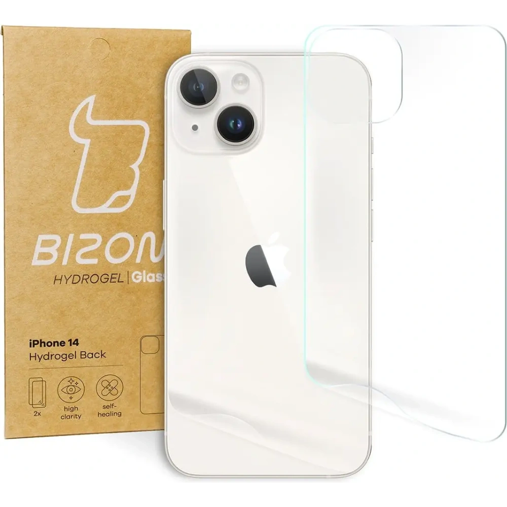 Folia hydrożelowa na tył Bizon Glass Hydrogel Apple iPhone 14 [2 PACK]