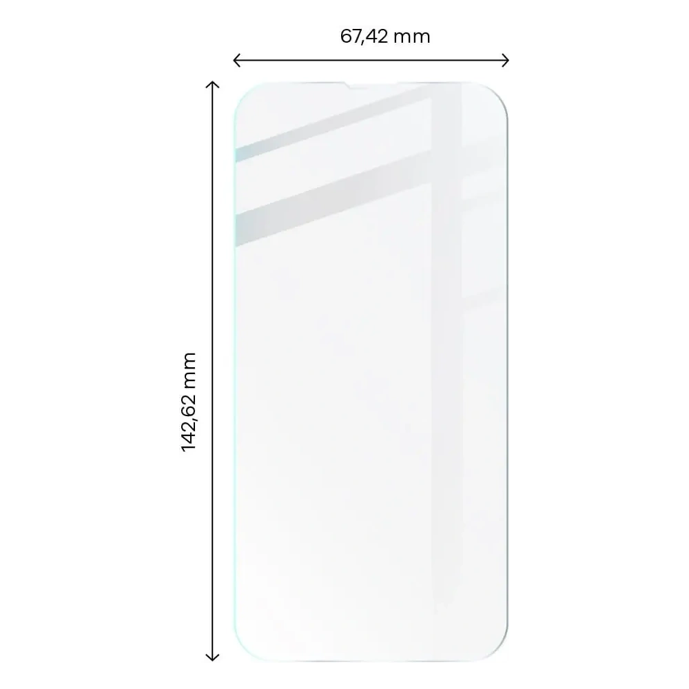 3x Szkło na ekran + szkło na aparat BIZON do Apple iPhone 14