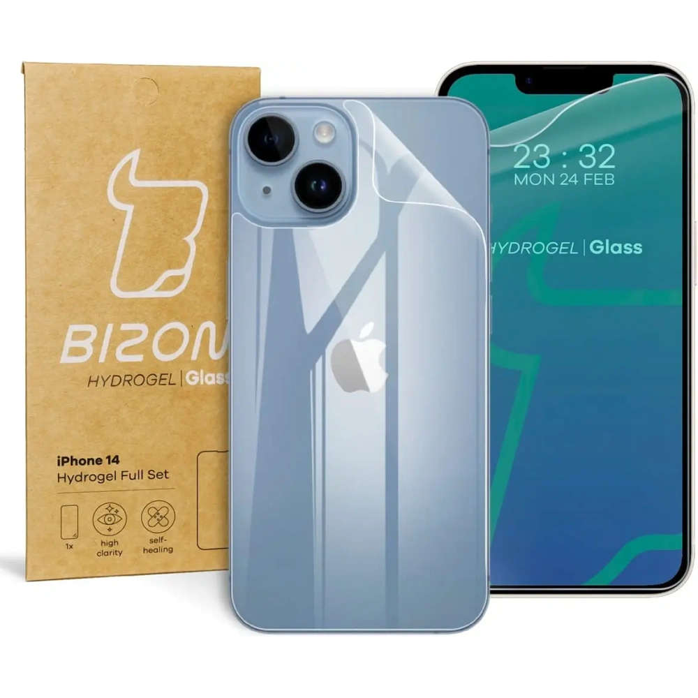 Folia hydrożelowa na tył i przód Bizon Glass Hydrogel Apple iPhone 14
