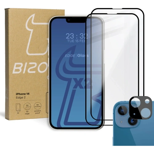 Kup 2x Szkło na ekran + szkło na aparat BIZON do Apple iPhone 14 - BIZ193 - {ean13} - Sklep Home Screen