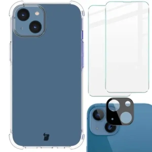 Kup Etui + 2x szkło na ekran + obiektyw Bizon Case Clear Pack do Apple iPhone 14 przezroczyste - BIZ194 - {ean13} - Sklep Home Screen