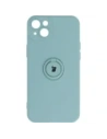Etui Bizon Case Silicone Ring Sq do Apple iPhone 14 Plus tyrkysové