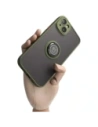 Kup Etui z uchwytem na palec Bizon Case Hybrid Ring do Apple iPhone 14 Plus przydymione z zieloną ramką - BIZ199 - {ean13} - Sklep Home Screen