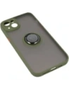 Kup Etui z uchwytem na palec Bizon Case Hybrid Ring do Apple iPhone 14 Plus przydymione z zieloną ramką - BIZ199 - {ean13} - Sklep Home Screen