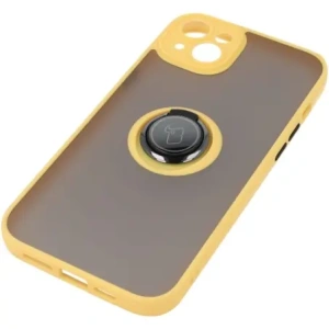 Kup Bizon Case Hybrid Ring Apple iPhone 14 Plus fumuriu cu un cadru galben - BIZ200 - {ean13} - Sklep Home Screen