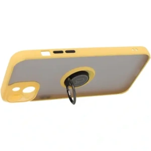 Kup Bizon Case Hybrid Ring Apple iPhone 14 Plus fumuriu cu un cadru galben - BIZ200 - {ean13} - Sklep Home Screen