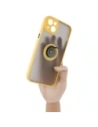 Kup Bizon Case Hybrid Ring Apple iPhone 14 Plus fumuriu cu un cadru galben - BIZ200 - {ean13} - Sklep Home Screen