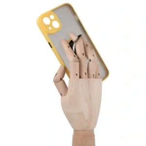 Kup Etui z uchwytem na palec Bizon Case Hybrid Ring do Apple iPhone 14 Plus przydymione z żółtą ramką - BIZ200 - {ean13} - Sklep Home Screen