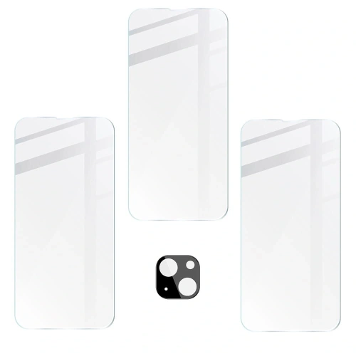 Kup 3x Szkło na ekran + szkło na aparat BIZON do Apple iPhone 14 Plus - BIZ201 - {ean13} - Sklep Home Screen