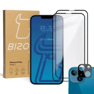 Kup 2x Szkło na ekran + szkło na aparat BIZON do Apple iPhone 14 Plus - BIZ202 - {ean13} - Sklep Home Screen