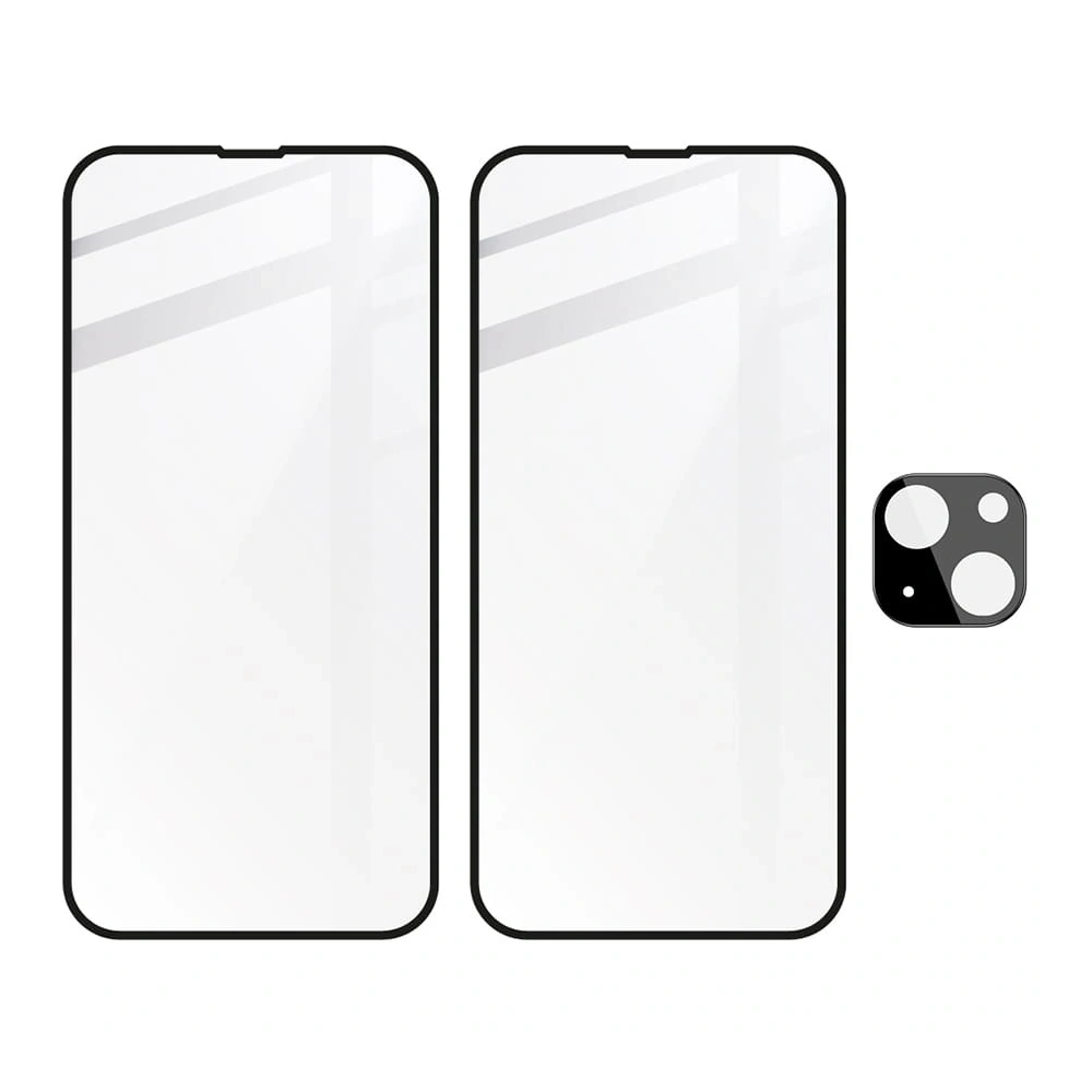 2x Szkło na ekran + szkło na aparat BIZON do Apple iPhone 14 Plus