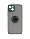 Buy Bizon Case Hybrid Ring Apple iPhone 14 Plus smoky with a dark green frame - BIZ205 - {ean13} - Home Screen Store Europe