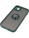 Buy Bizon Case Hybrid Ring Apple iPhone 14 Plus smoky with a dark green frame - BIZ205 - {ean13} - Home Screen Store Europe