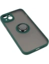 Buy Bizon Case Hybrid Ring Apple iPhone 14 Plus smoky with a dark green frame - BIZ205 - {ean13} - Home Screen Store Europe